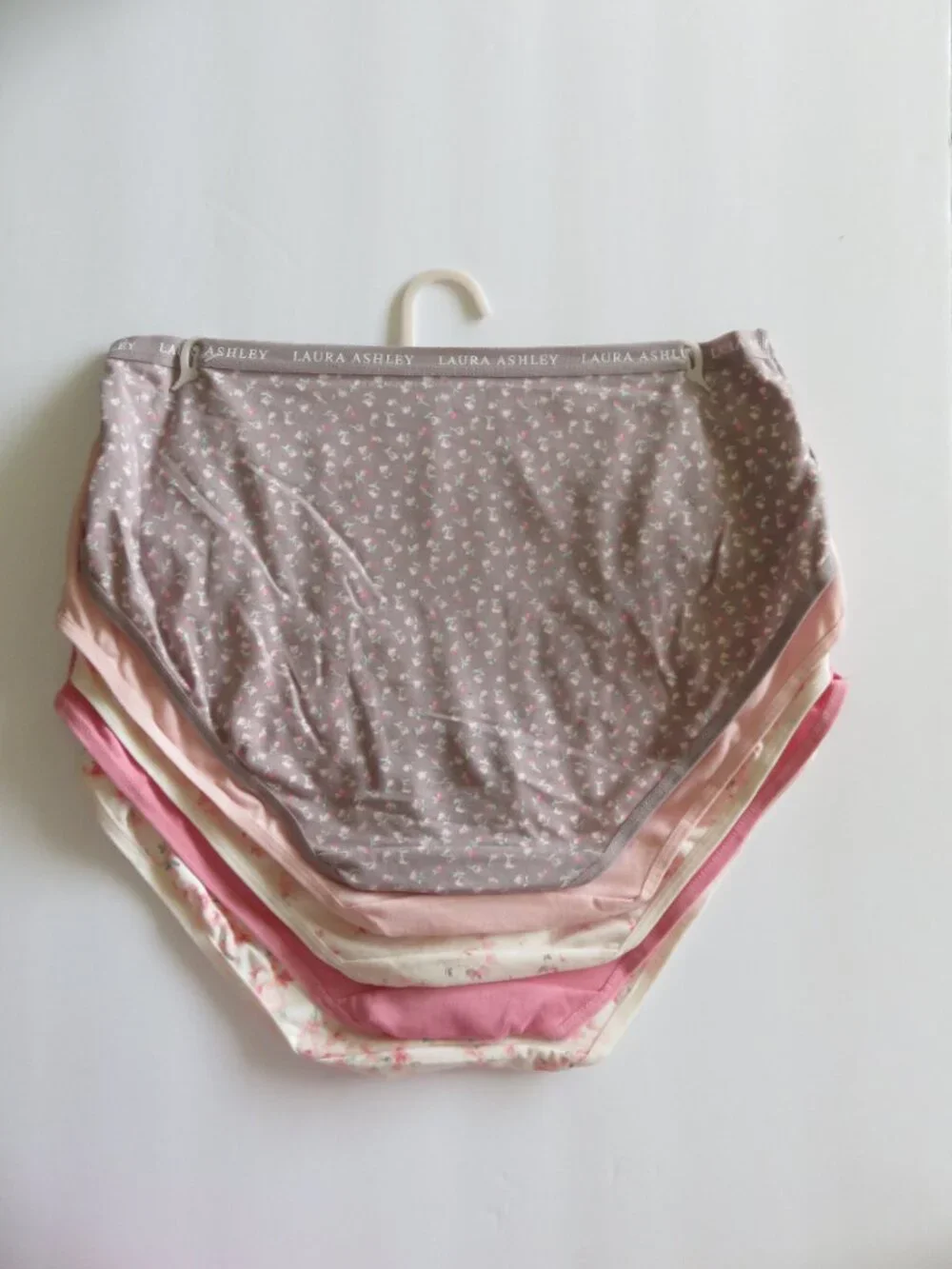(#101) Laura Ashley Super Soft 5 piece set Briefs Panties Size L